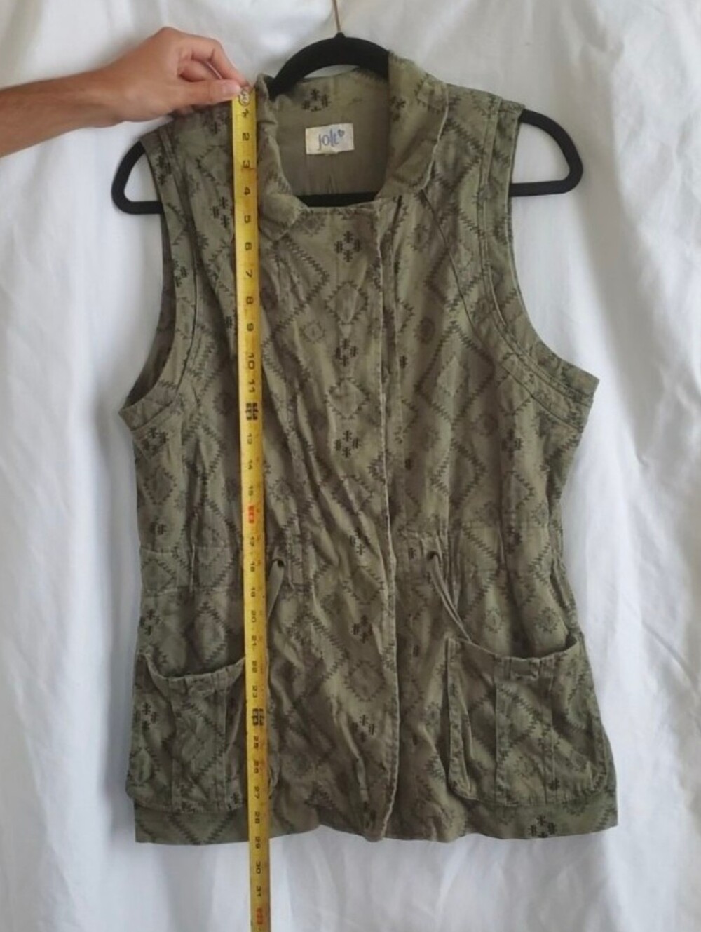Green Vest Jolt Brand Top Size Large Women's Vest Size L Women's Clothing y2k - Picture 8 of 12